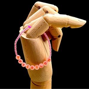 Afterglow Eras Tour Homemade Stretchy Friendship Bracelet glow in the dark